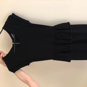 EXPRESS cotton-knit peplum body con dress